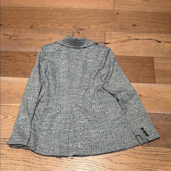 CAbi Green Tweed Blazer with Blue Lining - Picture 6 of 6